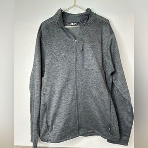 The North Face Men's Canyonlands Full Zip Brushed Fleece Jacket Grey Large